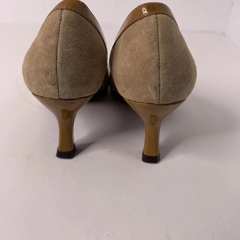 Via Spiga 5 1/2 M Shoes  Women's Tan Suede pumps made in‎ Italy